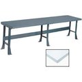 Global Equipment Production Workbench w/ Laminate Square Edge Top, 120"W x 36"D, Gray 500360